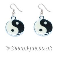 Black/White Yin Yang Earrings